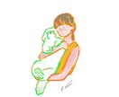 個性的で元気の出る色のイラスト描きます なんだか元気が出るイラスト！描いてます！ イメージ3