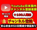 Youtubeの日本人チャンネル登録者数増やします 日本人チャンネル登録者数を高品質＆激安＆ゆっくり100人増加 イメージ1