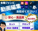 迅速・丁寧★ご希望に寄り添って動画編集いたします 【高品質】各種ジャンル編集経験あり！イメージを実現します！ イメージ1