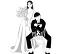シンプルで柔らかい雰囲気のウェルカムボード作ります 似顔絵イラストを使い作成します！ご希望に柔軟に対応します★ イメージ7