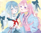 実績作りにつき今なら半額で！一枚絵描きます 人物にフォーカスを当てた魅力的なイラストを制作！ イメージ1