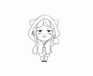 え！私じゃん 似顔絵描きます 線画好きのアイコンにピッタリ！ イメージ1