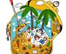 ひとくち版　ポップで愉快なイラスト描きます ☆にぎやかポップな「観る」おもちゃ箱 イメージ8