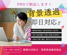 最短即日納品、画像の背景透過PNG納品します 1枚〜10枚まで1,000円〜対応します！ イメージ1