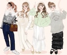ファッション・コーデイラスト描きます 【ファッション・サイト・ビジネス・コーデ・SNS用】 イメージ2