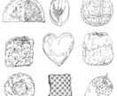 商用OK!おしゃれなカットイラスト・挿絵描きます 3モチーフ1500円⭐︎可愛いシンプルイラストお探しの方へ！ イメージ1