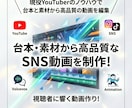 台本・素材から高品質なSNS動画を編集します 台本と素材を渡すだけ！Youtube動画をプロ品質に最短編集 イメージ2