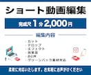 ご希望のテイストに合わせて動画編集いたします 柔軟に対応いたしますので、お気軽にご連絡ください。 イメージ1