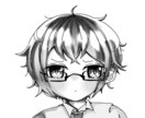 白黒の漫画みたいなイラストを描きます 白黒でトーンを貼った漫画のようなイラスト イメージ1