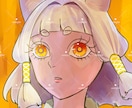 目を引く厚塗り風アイコン承ります 目力強めのミステリアスなアイコンを描きます。 イメージ2