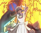 オリジナルキャラクターイラストを描きます 用途に合わせたサイズ指定ができます イメージ2