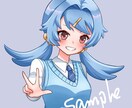 可愛い女の子のアイコンイラスト描きます 何度でも修正OK！SNS・LINE等様々な用途で使用可能！ イメージ7