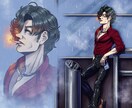 先着5名の限定価格！リアル調の人物イラスト描きます 商用利用も可能◎ラフ2案の中から選べる！絵柄濃いめの一枚絵！ イメージ5