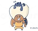 手描きがかわいい！ゆるゆるキャラクターお作りします サインペン画風。ほんわかしたテイストのキャラデザをご提供！ イメージ3