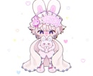 デフォルメイラスト描きます あなたのキャラを可愛くデフォルメ！アイコンサイズの立ち絵！ イメージ4