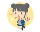 ふわかわ、ゆるかわイラスト・アイコン作成します パステル調のふわふわした可愛いイラストを作成します。 イメージ1