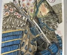 甲冑画を水彩で精密にお描きします サムネ、装画、挿絵などお届けします イメージ8