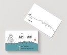 似顔絵付き名刺＊やさしいタッチで印象に残ります 似顔絵付きの名刺で覚えられやすい！ イメージ3