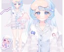 live2dモデル 貴方だけのＶモデルを作ります デザイン〜モデリング一貫個性溢れたモデルを制作させて頂きます イメージ2