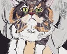 みなさんの猫ちゃんをお洒落なイラストにします 他には無いスタイリッシュで可愛らしいイラストに仕上げます✨ イメージ1