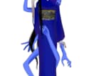 和風ホラー向けの女性キャラクターの立ち絵になります 【多腕(着脱可能パーツ付き)】和服女性立ち絵 イメージ2
