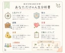 あなた専用の人生分析レポートを作成します 仕事・恋愛・才能・強みを多角的に分析します イメージ6