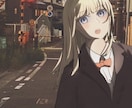 サムネやアイコンに使える、可愛い女の子を描きます 儚げな女の子を、目を引くような彩度で描きます。 イメージ1