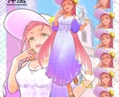 TRPGキャラクター立ち絵制作します はっきり・すっきりした色使いのキャラクターを制作します！ イメージ3