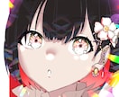 アニメ系ポップ×ダークイラスト制作します SNS向け「こんな感じ」を丁寧に形にします イメージ3