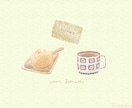 ほっこりぬくもりあるイラストをお描きします 食べ物／動物／小物 etc.◎ 挿絵などにいかがですか？ イメージ3