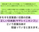 言葉遣いにうるさい人に対処する国語の知識を教えます 言葉についてちょっとだけ理論武装してストレスから身を守ろう！ イメージ2