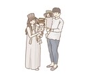 ゆるふわな似顔絵を描きます 結婚式・記念日のプレゼントやSNSアイコンなどにどうぞ イメージ5