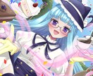 商用込 【キラキラな絵柄で1枚絵】描きます 白兎あわの絵柄で素敵な一枚絵を作成します イメージ7