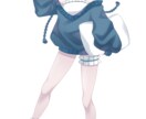 可愛い女の子の立ち絵描きます シンプルで可愛い立ち絵が描けます イメージ3