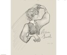鉛筆風一枚絵を作成します 小説カバー・挿絵、ビジュアルにどうぞ イメージ1