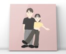 ほんわか笑顔の似顔絵を作成します ミニキャラみたいで可愛い♩似顔絵ギフトにも イメージ9