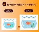 粗い画像やイラストなどのAiデータをお作りします 修正無制限！迅速、丁寧にトレースいたします◎ イメージ3