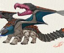 ゲーム用イラスト、立ち絵などを描きます 唯一無二のモンスター、ドラゴン、動物、ケモノなどを描きます イメージ3