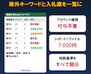 Amazon広告の除外キーワードと入札案を出します 権限付与不要｜検索語句レポートを送るだけで一覧化 イメージ1
