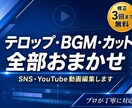 SNSの動画を編集します テロップ・カット・BGMまで丸ごとお任せ！指定も可能！ イメージ1