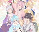 綺麗でかわいいイラストやペア画を描きます 追加料金なし！あなたのための一枚絵を！ イメージ3