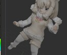 お試し　あなたのキャラクターを３D化します ３D出力が利用できる形式のデータを作ります。※デフォルメのみ イメージ2