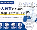 新人教育のための業務整理を支援します 教える人によって説明が違う業務を整理します イメージ1
