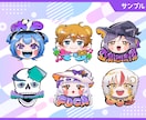 ポップで目立つイラスト描きます カラフルで映え◎ステッカーやアイコンやロゴなどにオススメ！ イメージ2