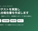 Webアプリの動作テストを実施します 再現手順つきの不具合報告書をお渡しします イメージ1