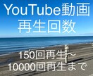 YouTube動画再生数を増やします 150回再生から1000000回再生まで対応 イメージ1