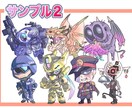 ＳＤ〜通常頭身のキャラデザイン承ります 幅広い用途に対応したキャラの立ち絵を作成します！ イメージ5