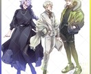 立ち絵-通常塗り-で制作します バストアップ・膝上・全身まで！ イメージ2