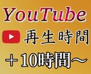 YouTube動画再生時間10時間～増やします 収益化達成の一助に！自然な再生数上昇に！お試しにもオススメ！ イメージ1