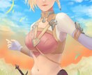 アイコンや一枚絵◎華のあるイラストをお描きします YouTube・同人作品・PBW・うちの子など　商用利用OK イメージ2